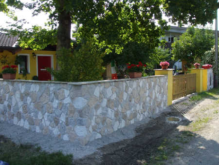 Muro esterno con rivestimento Pietra Calizia 002
